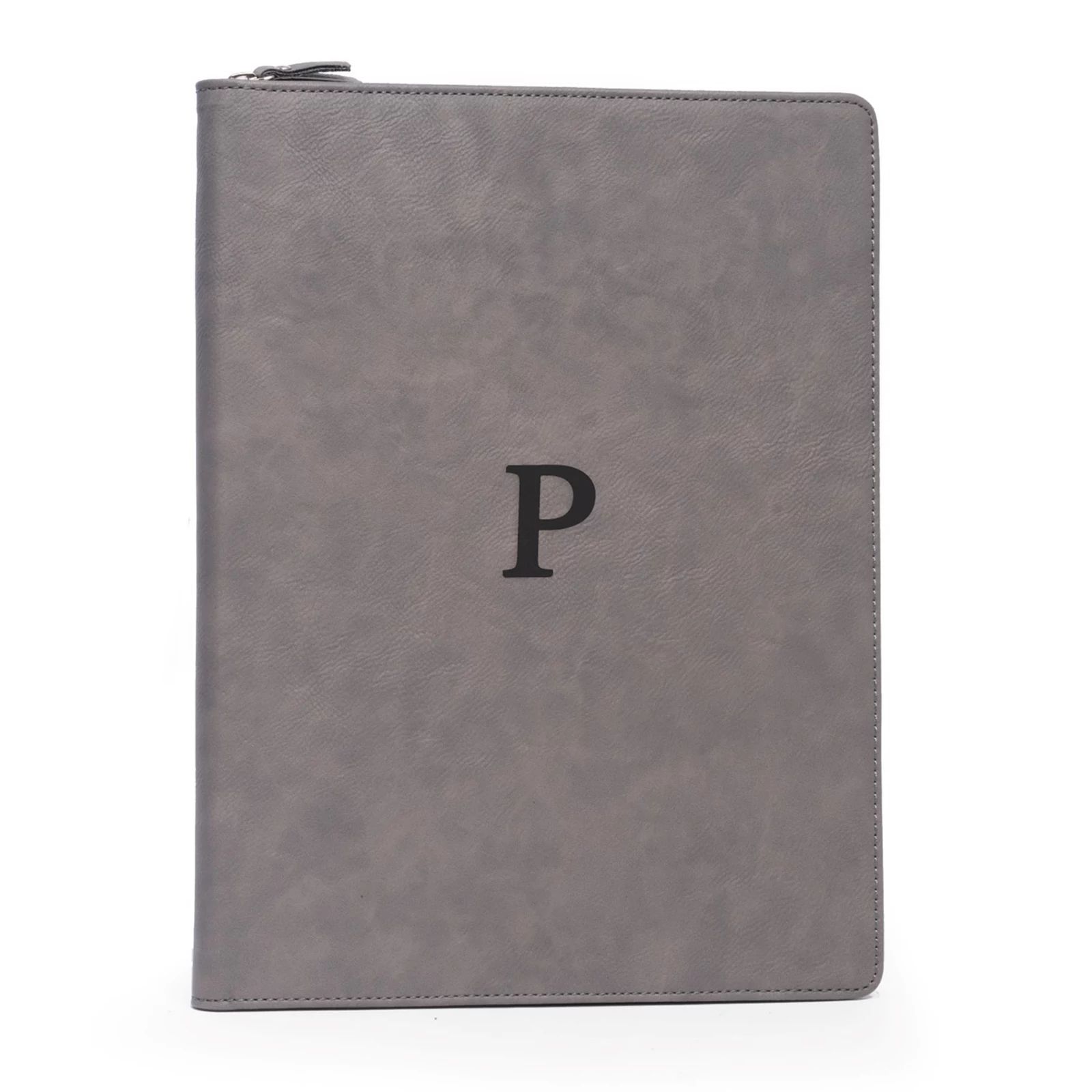 Bey-Berk Initial Monogrammed Pad Folio, Grey | Kohl's