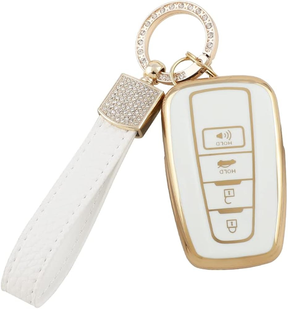 1797 Key Fob Cover fits for Toyota RAV4 Camry Corolla Highlander C-HR 4Runner Avalon Prius Access... | Amazon (US)