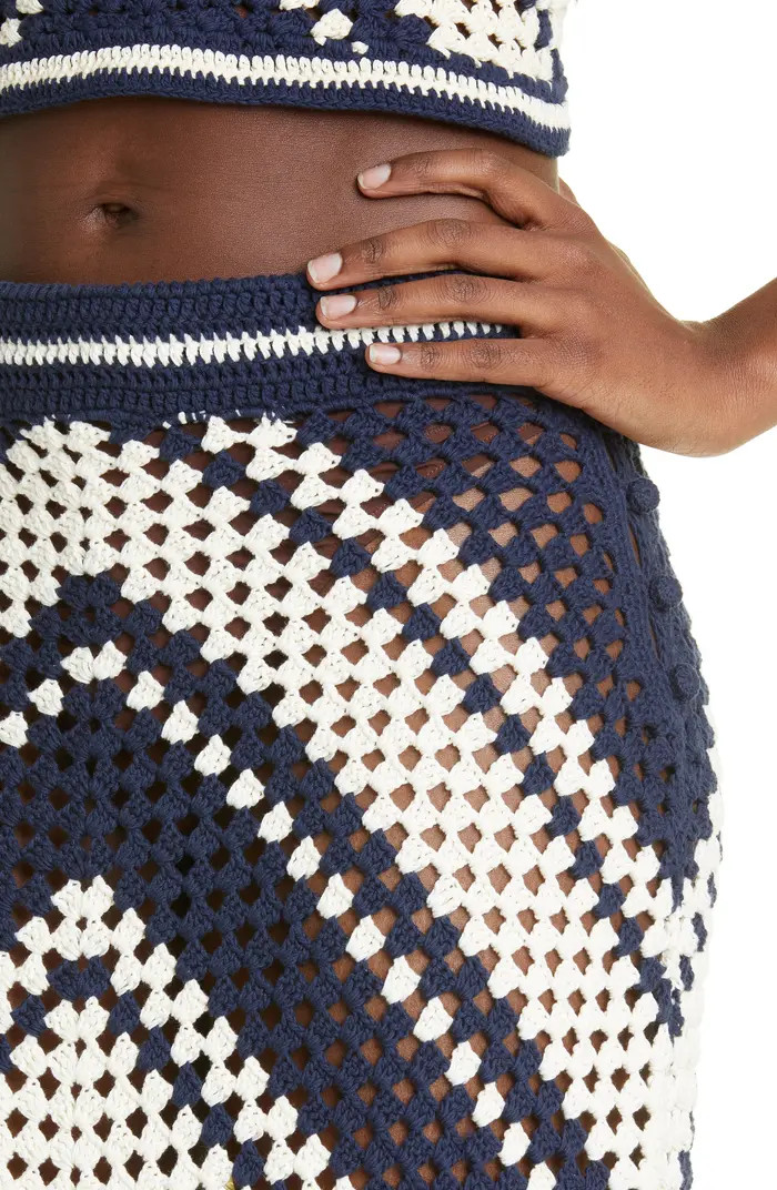 Zimmermann Cotton Crochet Cover-Up Skirt | Nordstrom | Nordstrom