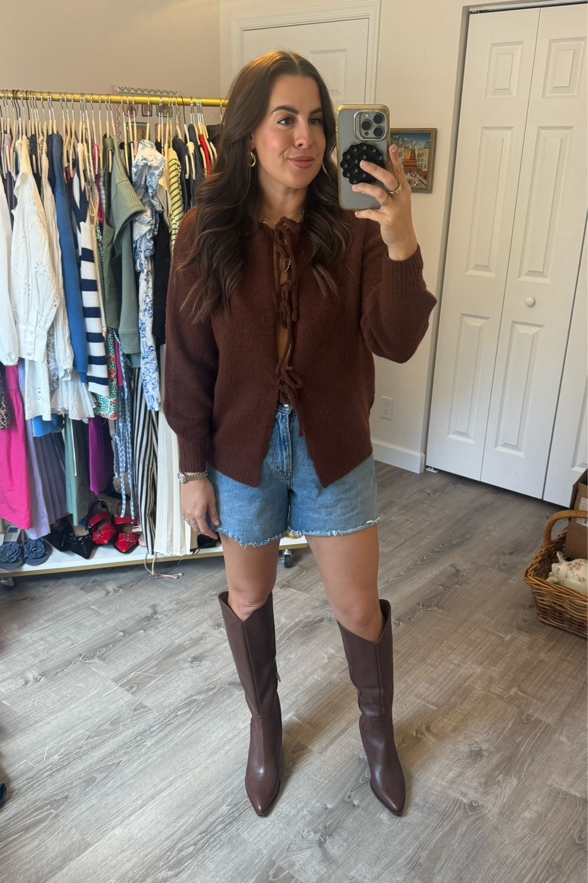 The cutest transitional outfit for fall! Wearing a small in the sweater from Amazon!

Trending | fall outfit | ootd

#LTKSeasonal #LTKstyletip #LTKfindsunder50