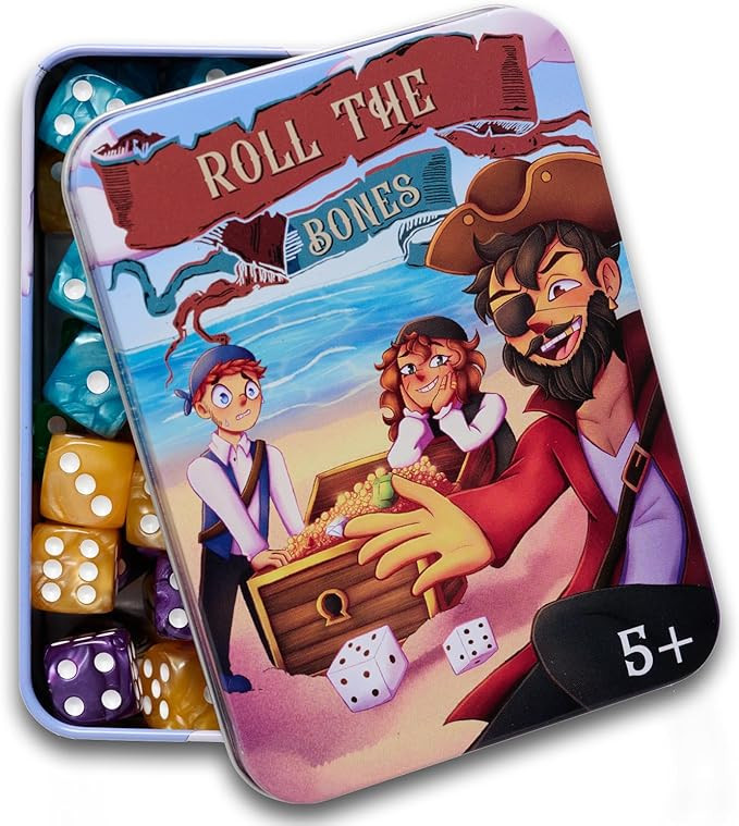 Roll The Bones Dice Game for Kids, Fast-paced Dice Game for Family Game Night, 2-6 Players Aged 5... | Amazon (US)