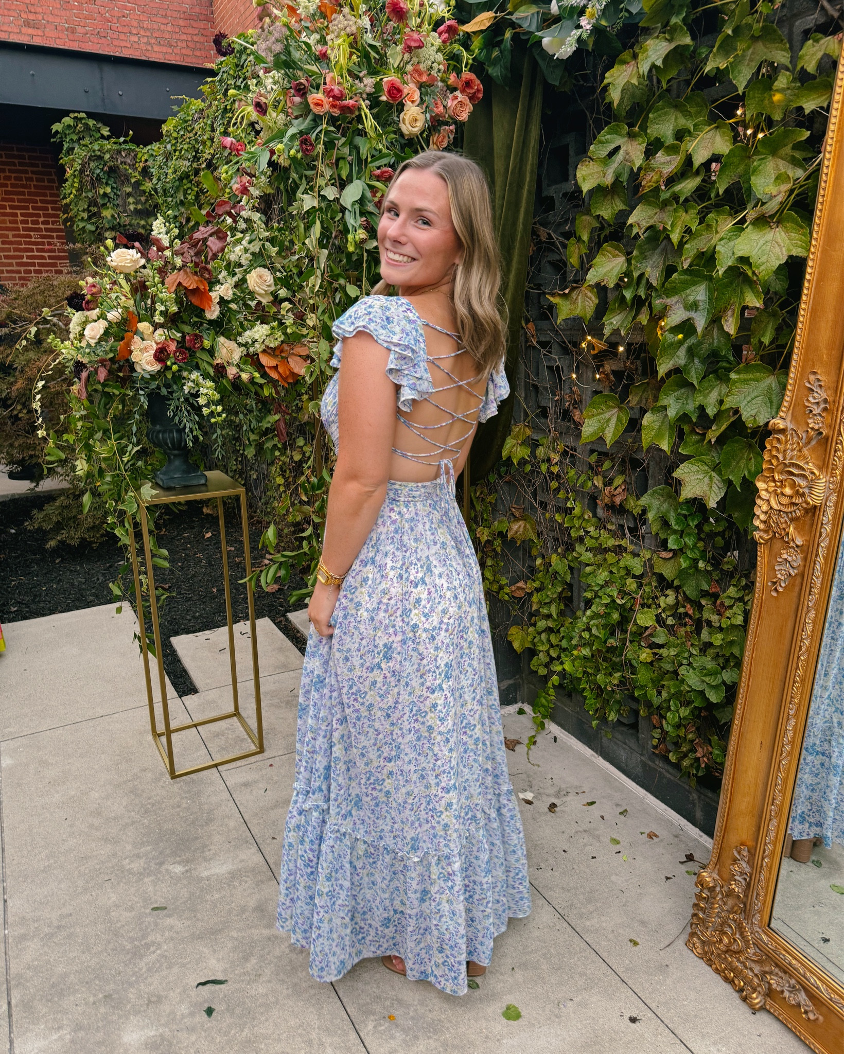 Absolutely loved this dress from ASTR for a Garden Party themed Gala I went to last night! Fit perfectly and was so flattering. Paired this with my favorite Dolce Vita braided heels! Wearing a small in the dress and size 7 heels!

formal dress, formal dresses, floral dress, wedding guest, formal, formalwear, long dress, fancy dress, ruffle dress, corset back, lace up back, ASTR, Nuuly

#LTKParties #LTKWedding #LTKSeasonal