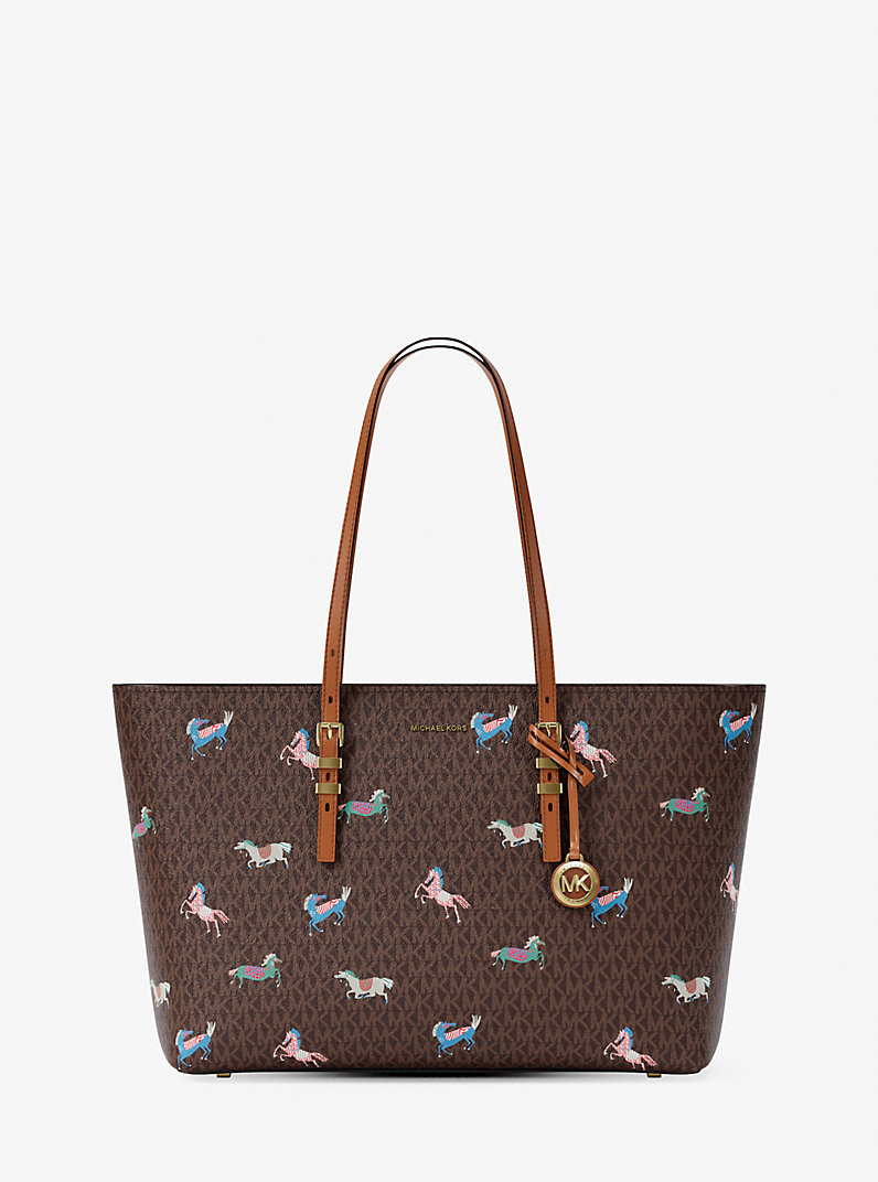 Quinn Large Signature Logo Tote Bag | Michael Kors US