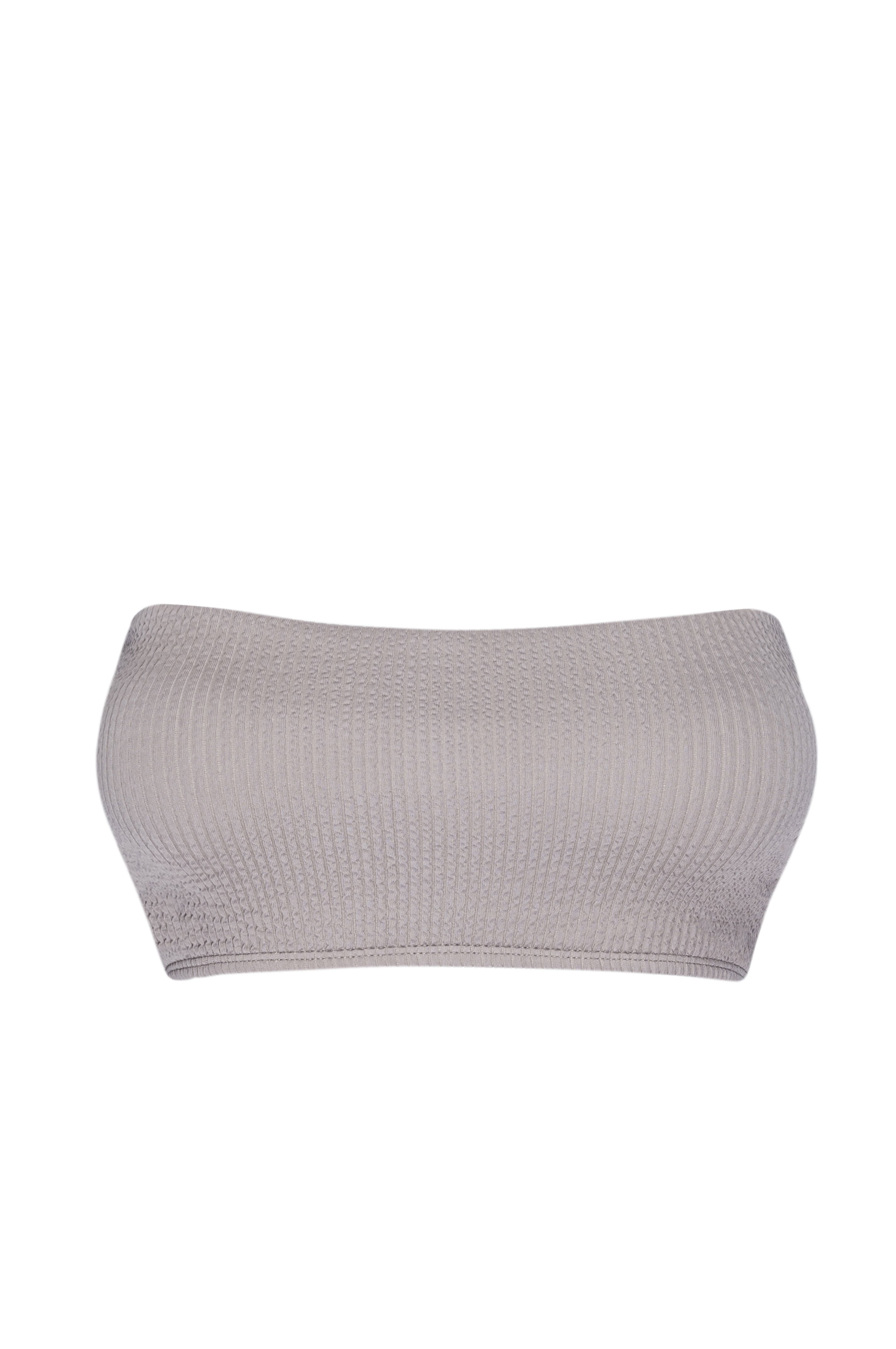 Bora Bora Bandeau Top - Oat Crinkle | Monday Swimwear