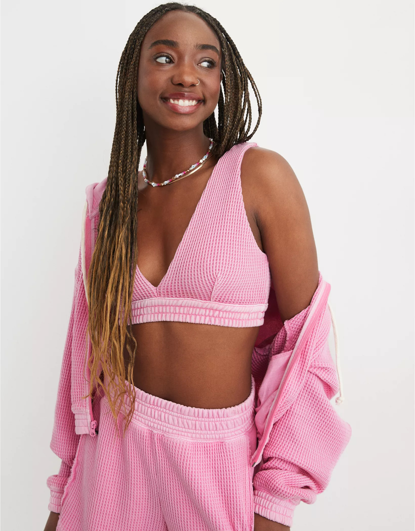 Aerie Waffle Cropped Tank Top | Aerie