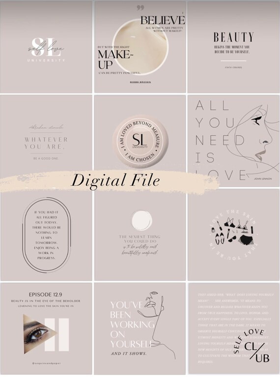 PDF FILE**Self Love University Planner Card Set | Etsy (US)