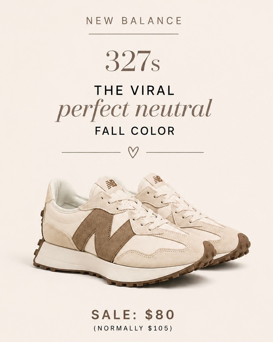 Note- the ones from Macy’s are on SALE! 

A rare sale in these coral 327’s - they are insanely comfortable and this is the perfect neutral

#LTKU #LTKOver40 #LTKSaleAlert