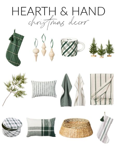 Check out all these great Christmas releases from Hearth & Hand at Target! Items include two different Christmas stockings, wooden spindle ornaments, a plaid coffee mug, mini Christmas trees and a faux cedar stem.  Additional items include a striped lumbar pillow, striped kitchen towels, a striped throw blanket, a plaid Christmas gift tin, a block plaid throw pillow and a woven Christmas tree collar. Hurry as these new releases will sell fast!

Christmas, Christmas décor, Christmas tree, Christmas decorations, Christmas garland, Christmas home décor, Christmas kitchen decor, Christmas mantel, neutral christmas décor, Christmas stockings, Christmas table décor, Christmas tablescape, Christmas wreath, simple decor, target throw blanket, target pillows, targetfanatic, targetdoesitagain, target home, target style, hearth and hand, hearth & hand home, magnolia target, hearth and hand new release, target faux plants, target under 25, magnolia home, target is my favorite, target furniture, target finds, #ltkfamily  #ltksale 

#LTKfindsunder50 #LTKfindsunder100 #LTKSeasonal #LTKhome #LTKsalealert #LTKstyletip #LTKsalealert #LTKHoliday #LTKSeasonal