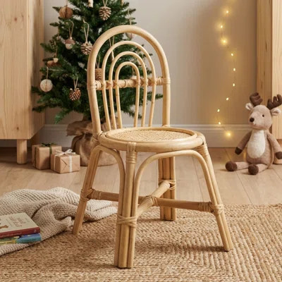 Kids Hand Crafted Rattan And Cane Chair For Children | Wayfair North America