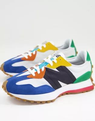 New Balance 327 trainers in white multi | ASOS (Global)