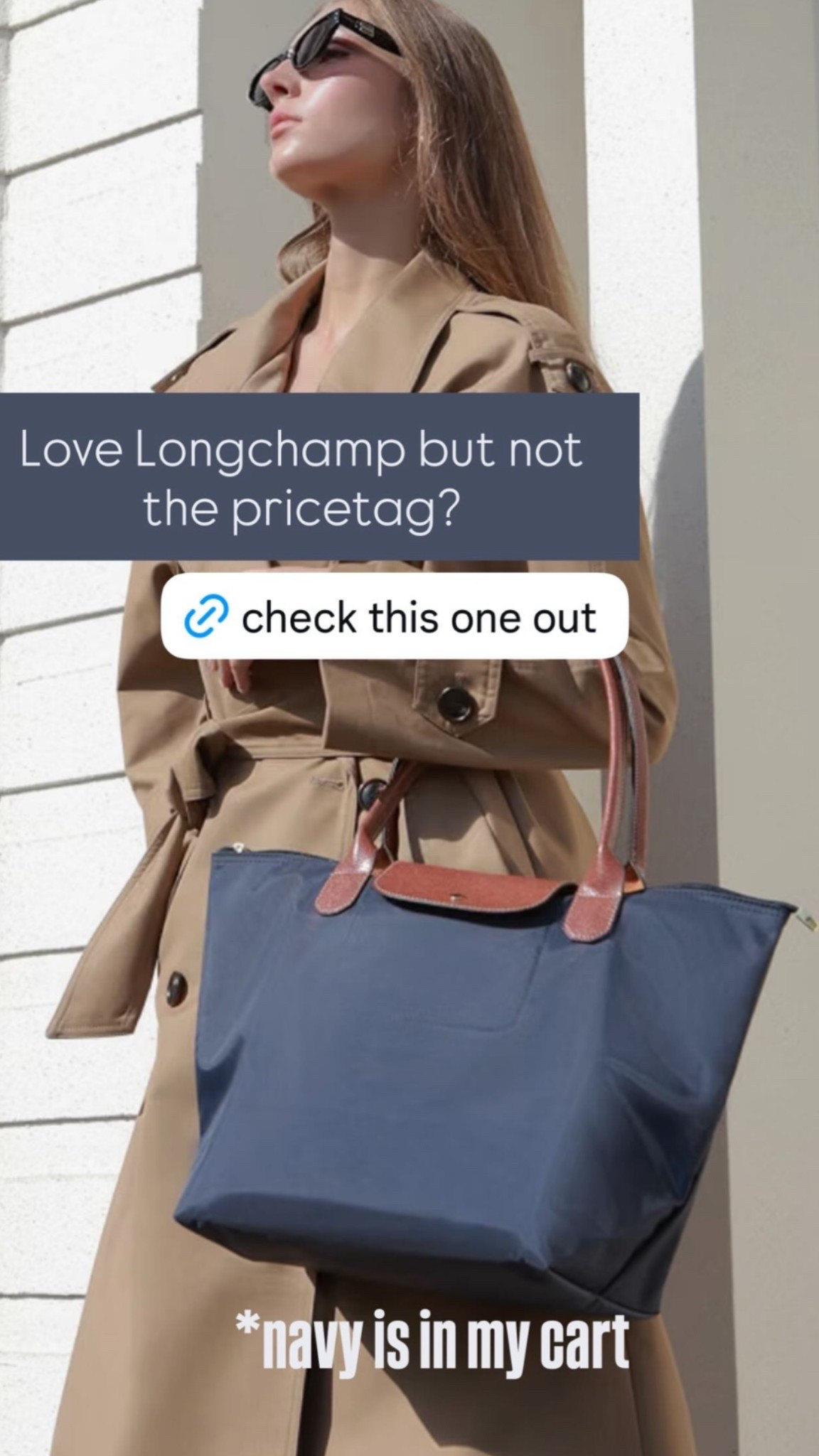 This bag looks just like the large longchamp minus the $$$$
