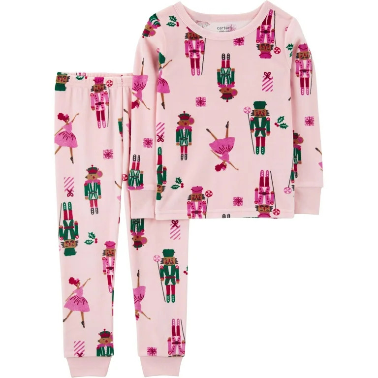 Carter's Child of Mine Toddler Holiday Cozy Pajama Set, 2-Piece, Sizes 12M-5T | Walmart (US)