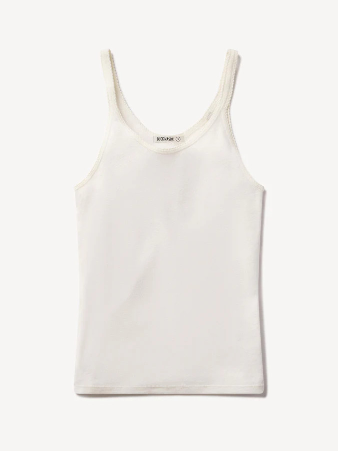 Heirloom Rib Scoop Tank | Buck Mason