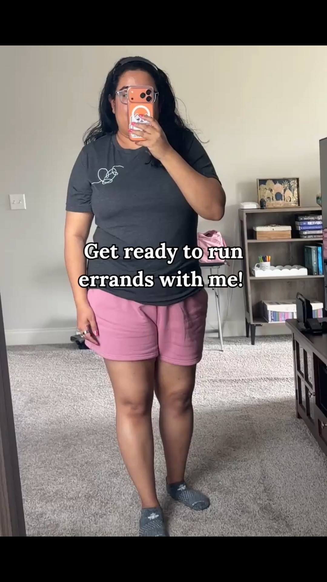 A little casual OOTD for today's errands ☁️ Any other BTS fans here? I paired this dark grey Love Yourself inspired tee with these mauve pink lounge shorts and I'm kind of obsessed with the color combo. It’s a super lightweight, comfortable outfit for running around town or just sitting on the couch watching a new show. Recently finished Love Through a Prism..soooo good! Now switched gears to The Punisher. casual outfit style, running errands outfit, comfy loungewear for women, mauve pink shorts, BTS outfit, casual everyday aesthetic, summer lounge sets

#LTKootd #LTKMidsize #LTKHome