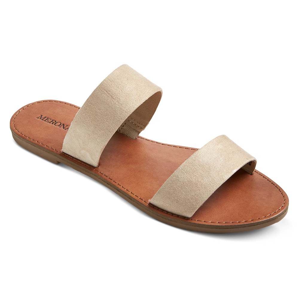 Women's Esther Slide Sandals - Tan - 9.5 -Mossimo Supply Co. | Target