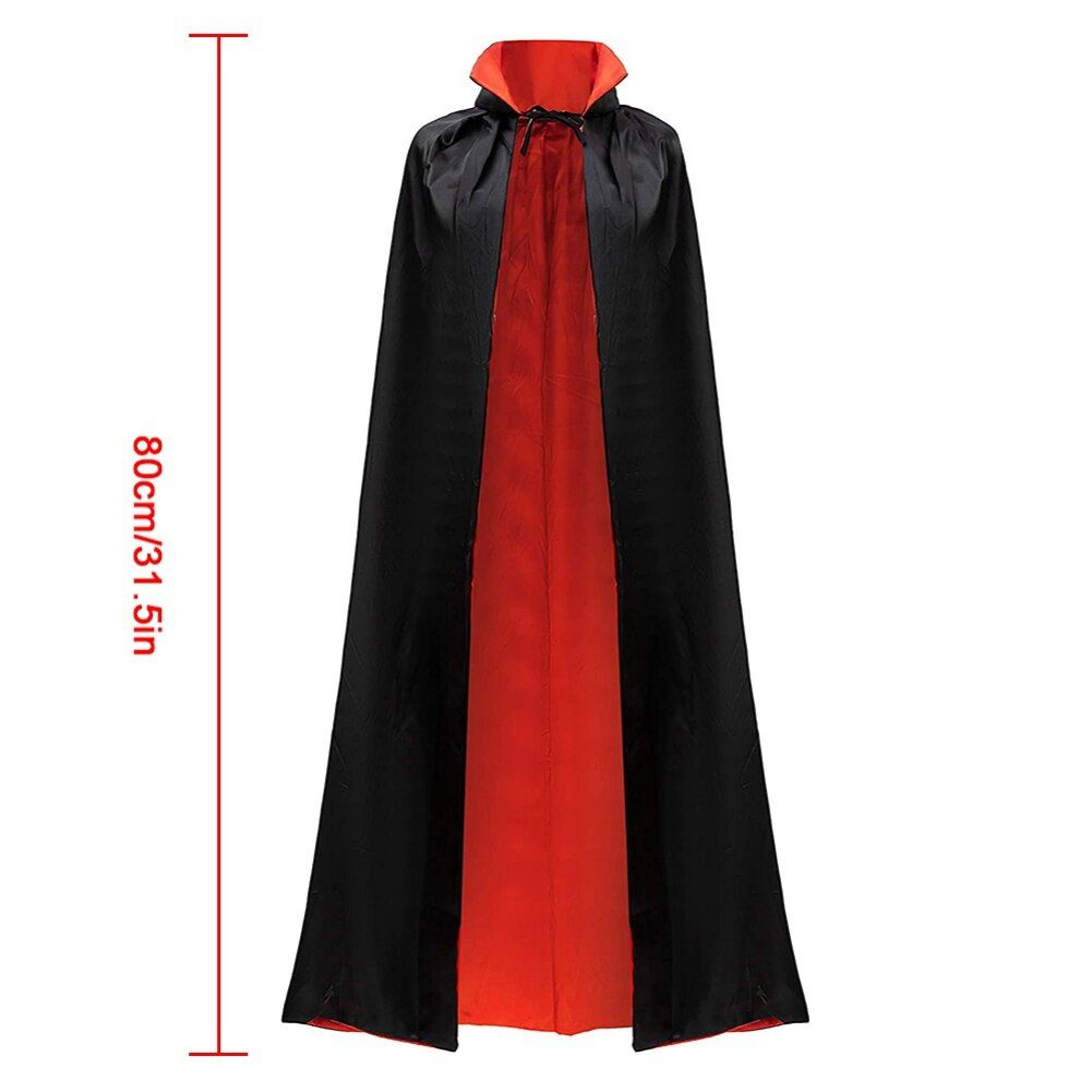 Norbi Adult Unisex Vampire Costume Set with Reversible Cloak Cape and Tattoo Scar for Halloween C... | Walmart (US)