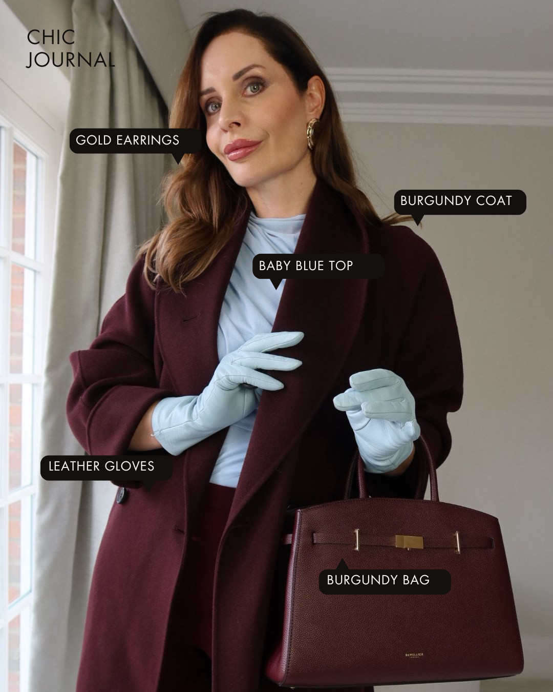 Burgundy is the ultimate winter neutral 🍷
Rich, timeless, and effortlessly elegant. This look is all about elevated layering with refined accessories, and yes, you can recreate it at different price points.

I’ve linked the exact pieces where possible, plus more pocket-friendly alternatives that deliver the same polished feel.

Outfit details:
• Earrings – Self-Portrait
• Coat – COS
• Top – Amanda Uprichard
• Pants – Mango
• Bag – Demellier

Save this for winter styling inspiration 🤍 

 #LTKUK #ENDOFSEASON #SALEALERT #QUIETLUXURY #RICHAESTHETIC

#LTKootd #LTKgrwm
