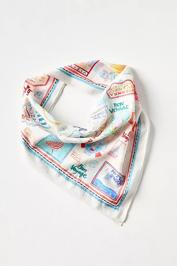 x Anthropologie Stamp Icon Scarf | Anthropologie (US)