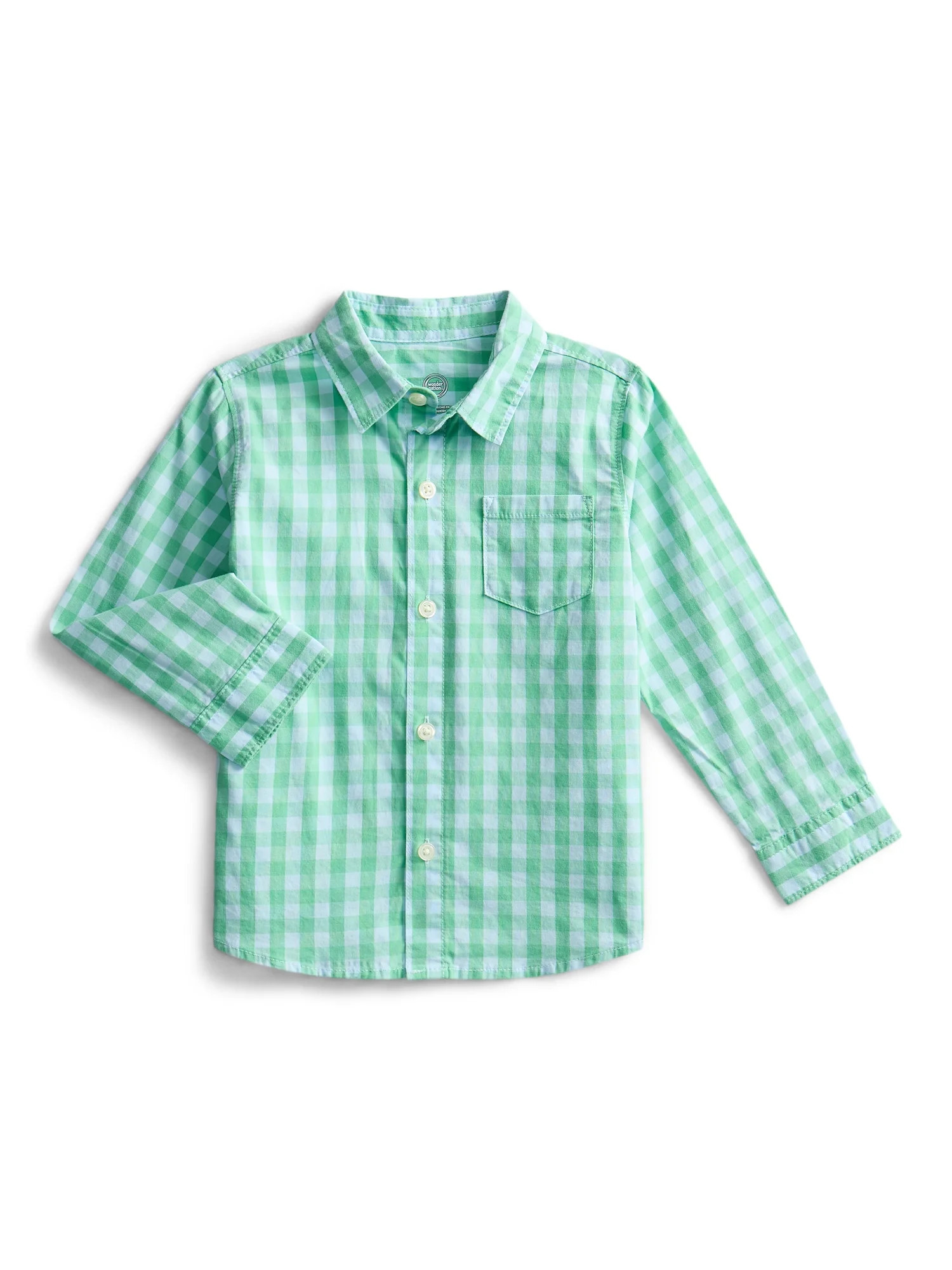 Wonder Nation Toddler Boys Woven Shirt, Sizes 12M-5T | Walmart (US)