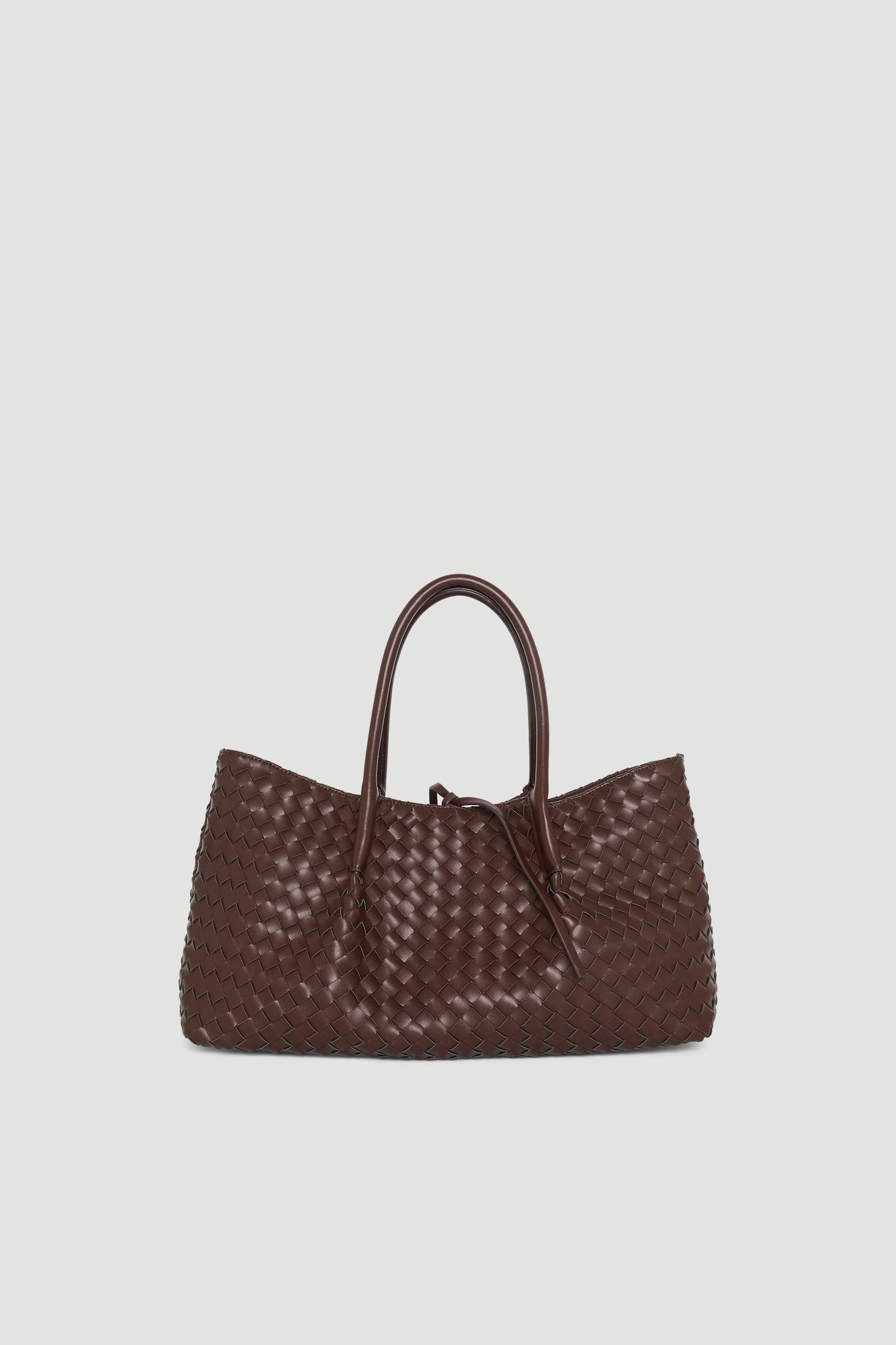 Isabel Weave Tote - Chocolate | DECJUBA