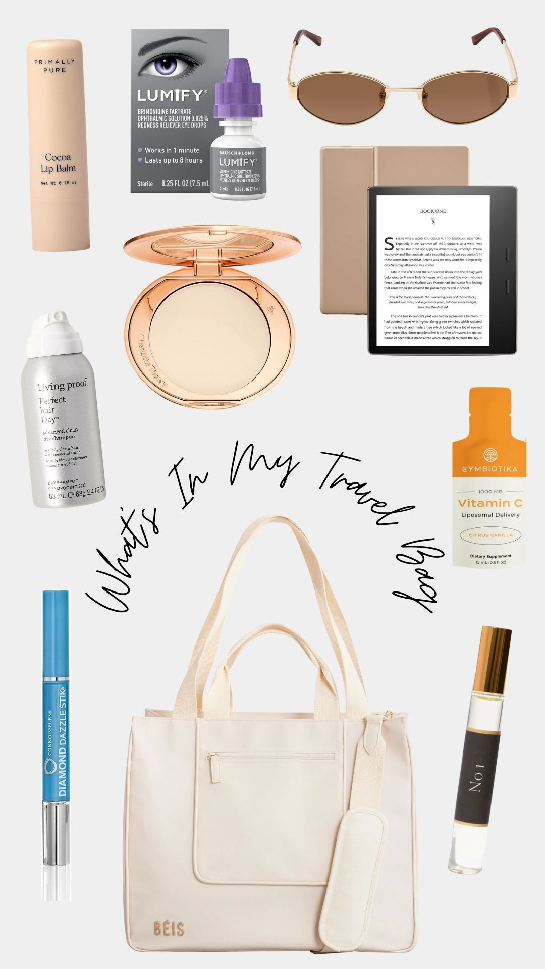 What's in my travel bag! Travel essentials, beauty essentials, tote bag  

 #LTKFindsUnder100 #LTKTravel #LTKItBag