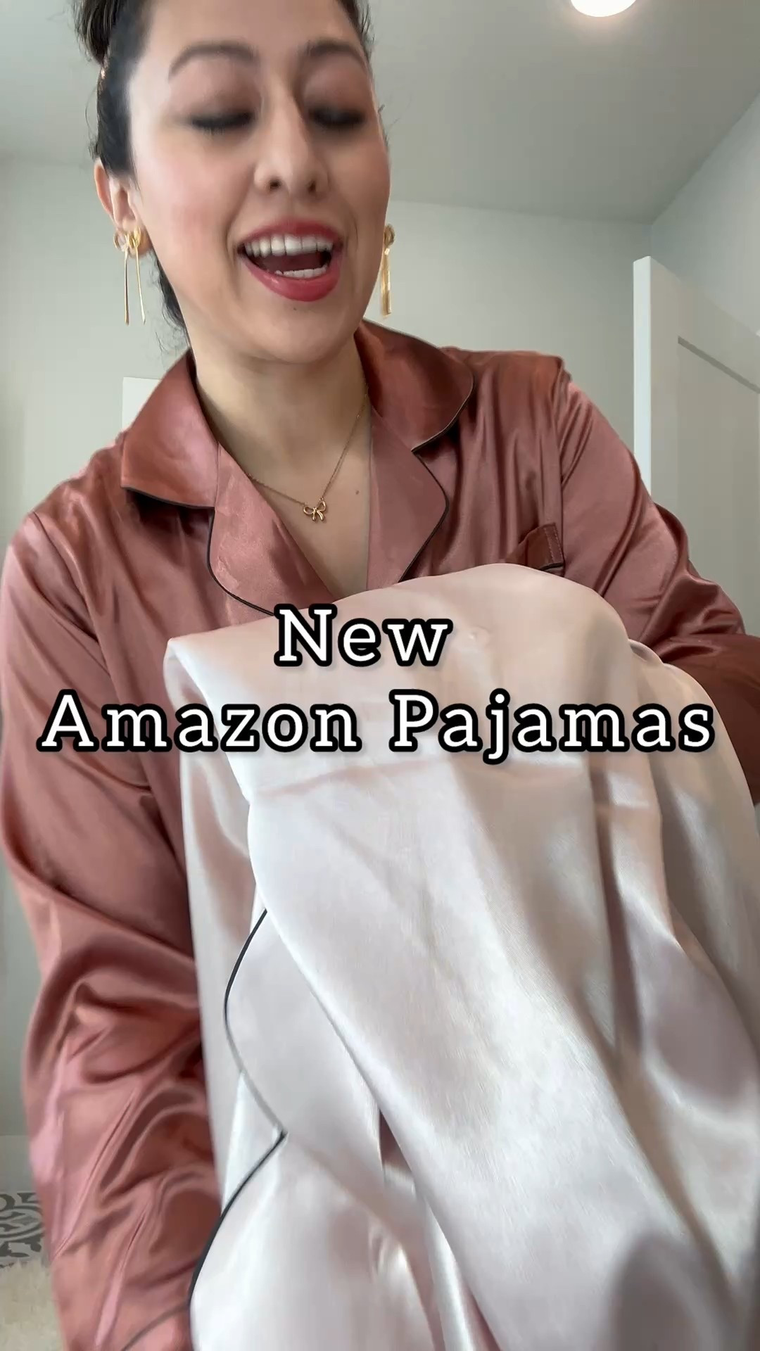 Satin pajamas at a great price point on Amazon! Love the color options too! 

#LTKFindsUnder50 #LTKCyberWeek #LTKSaleAlert