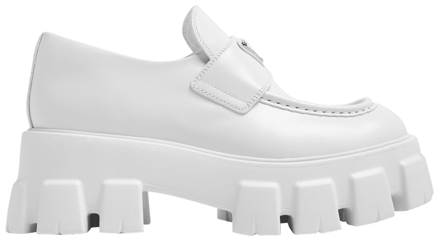 Buy Prada Wmns Monolith Loafer 'White' - 1D649M B4L F0009 | GOAT | GOAT