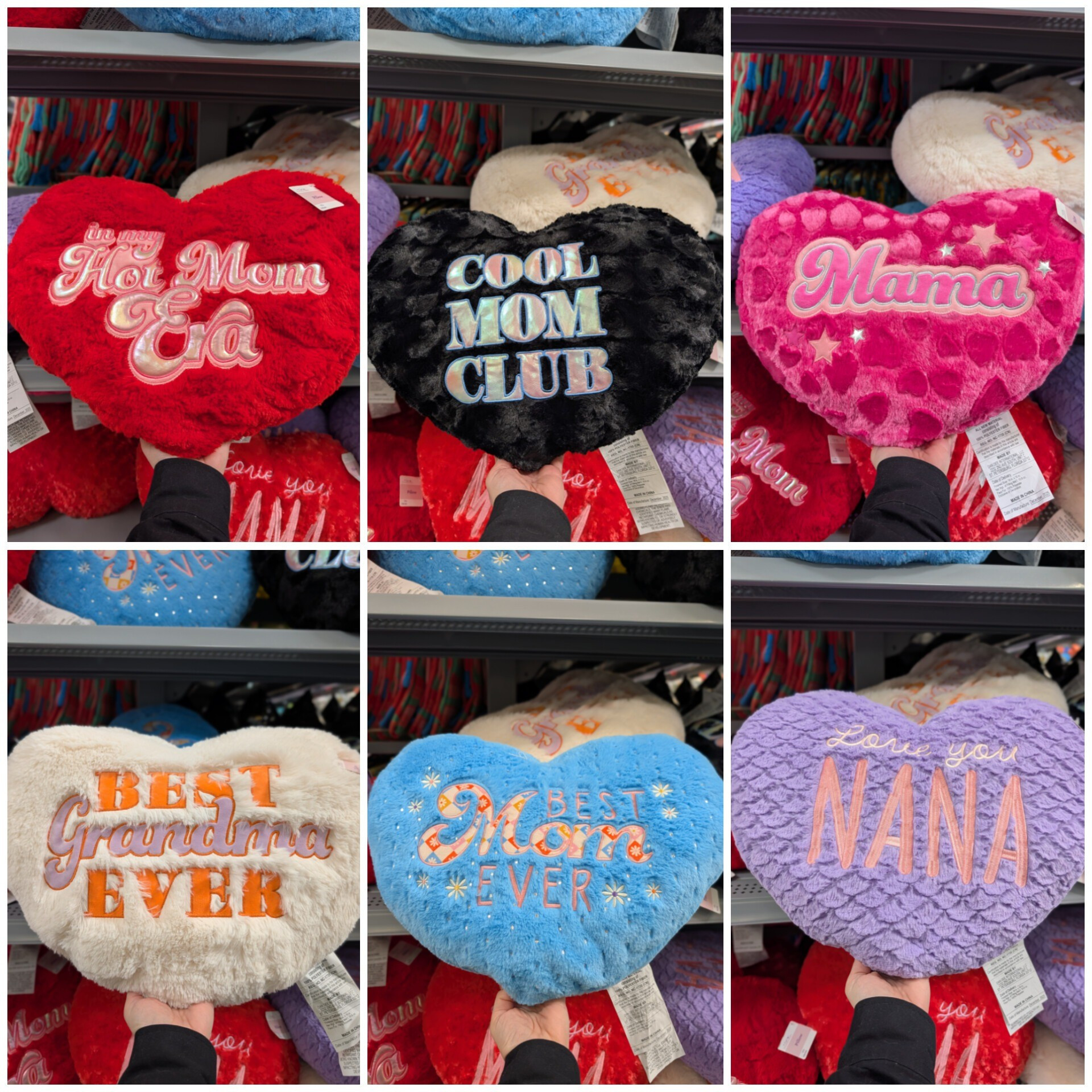 New Mother's Day heart shaped pillows!                                             ❤️🖤🩷💙💜

#LTKSeasonal #LTKmomlife #LTKMothersDay