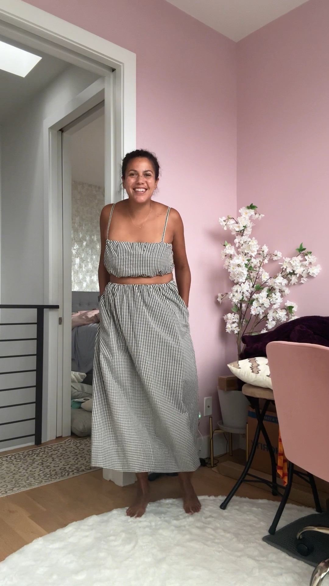 I needed summery, flirty outfits for a girls trip to the North Fork and podcast sponsor Armoire truly delivered. I especially love how you can search collections from other users to get inspo for specific occasions. That’s how I found the last top (that I might buy!). 

The trip turned out fantastic (if you follow my stories, you’ve gotten a sneak peek) and I was perfectly dressed. 

If you want to try Armoire you can go to https://armoire.style/FMH for a discount 

Look 1: French Connection Ruched Spaghetti Strap Crop Top & Ruched Waist Midi Skirt (both size L, TTS)

Look 2: ASTR The Label Cutwork Lace A-Line Midi Dress (size L, TTS)

Look 3: Farm Rio Summer Tapestry Mini Dress (size L, runs TTS). It would look amazing on another body type, just not for me. 

Look 4: Farm Rio Summer Dream Ruffle Hem Maxi Dress (size L, TTS)

Look 5: ASTR The Label Kalinda Spaghetti Strap Crop Top (size L, TTS); Zylioo wide leg linen pants (size L, run a bit big)

Look 6: ASTR The Label Kalinda Spaghetti Strap Crop Top (size L, TTS); Abercrombie wide leg mid rise jeans (size 31L, TTS)

Look 7: ASTR The Label Kalinda Spaghetti Strap Crop Top (size L, TTS); Old Navy wide leg olive green jeans (size 10L, TTS)

Original outfit: Madewell Crop Tee (size M, TTS); Madewell linen shorts (size L, TTS)

#LTKSeasonal #LTKStyleTip #LTKMidsize