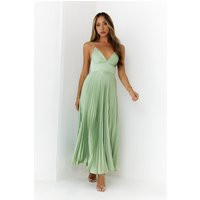 Elegance Found Pleated Maxi Dress Sage | Hello Molly (US)