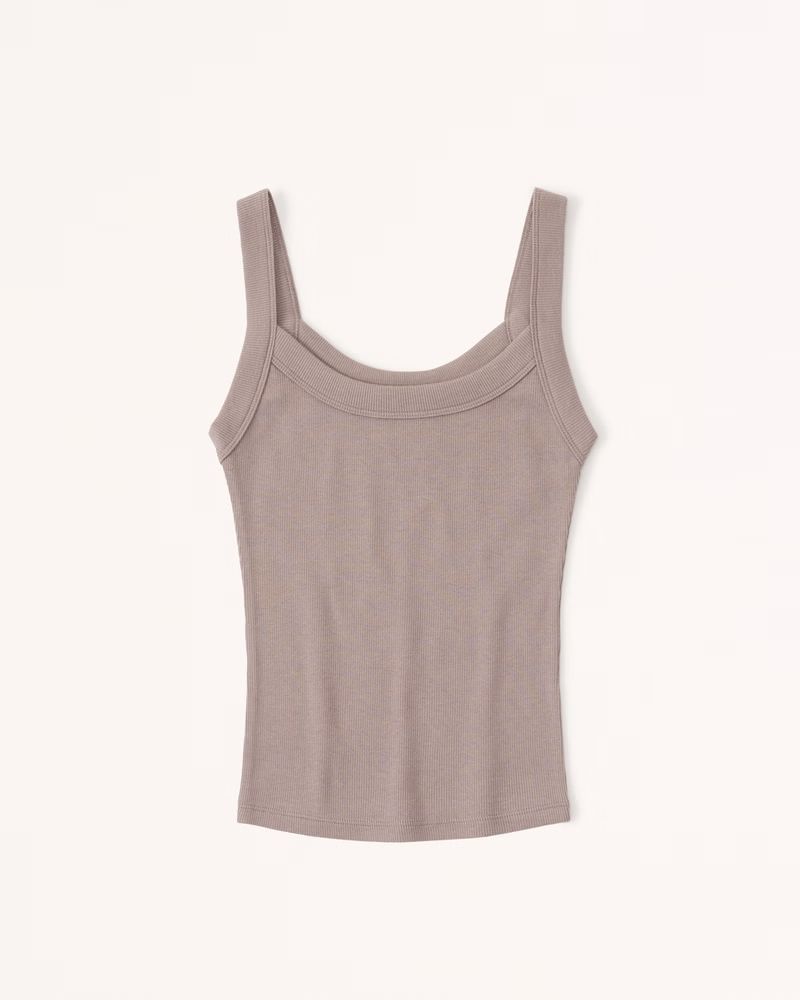 Essential Rib Tuckable 90s Tank | Abercrombie & Fitch (US)