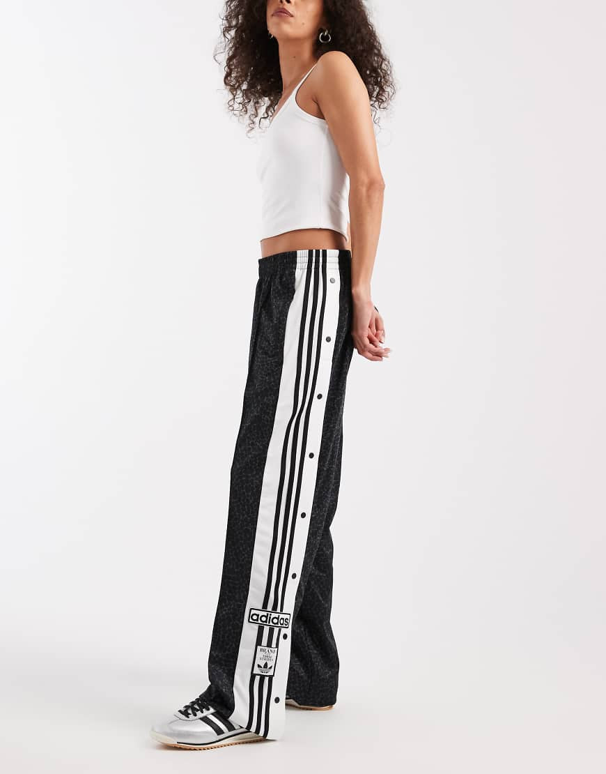 adidas Originals Adibreak track pants in black leopard print | ASOS (Global)