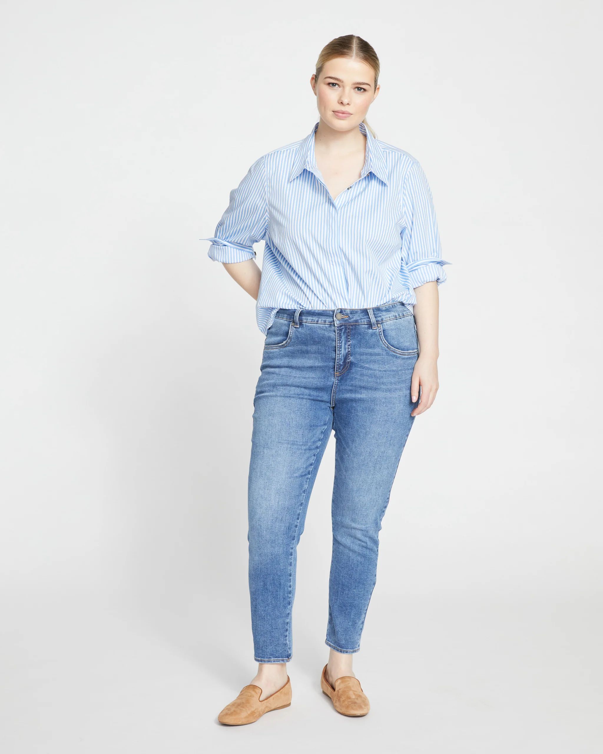 Seine High Rise Skinny Jeans 27 Inch
   Vintage Indigo | Universal Standard
