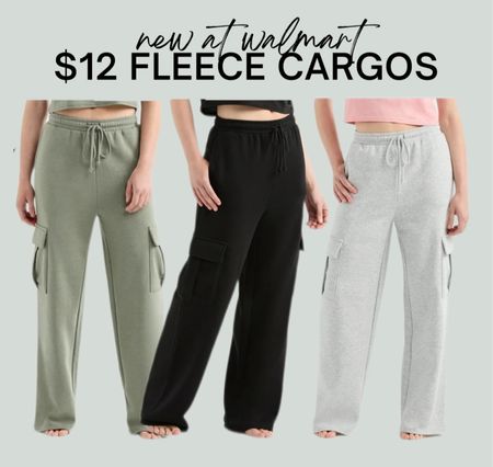 New at Walmart $12 fleece cargo pants. Juniors sizing, size up

#LTKFindsUnder50 #LTKxWalmart #LTKStyleTip