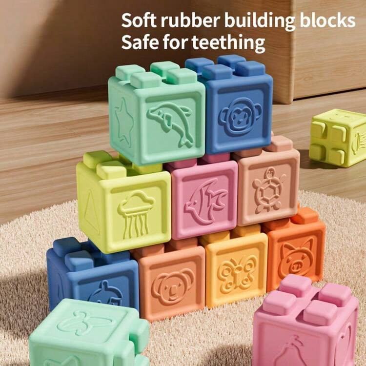 From£4.07£5.08-19%Join & save £0.20 + reduced shippingBaby Soft Gel Building Blocks,Large-Grai... | SHEIN