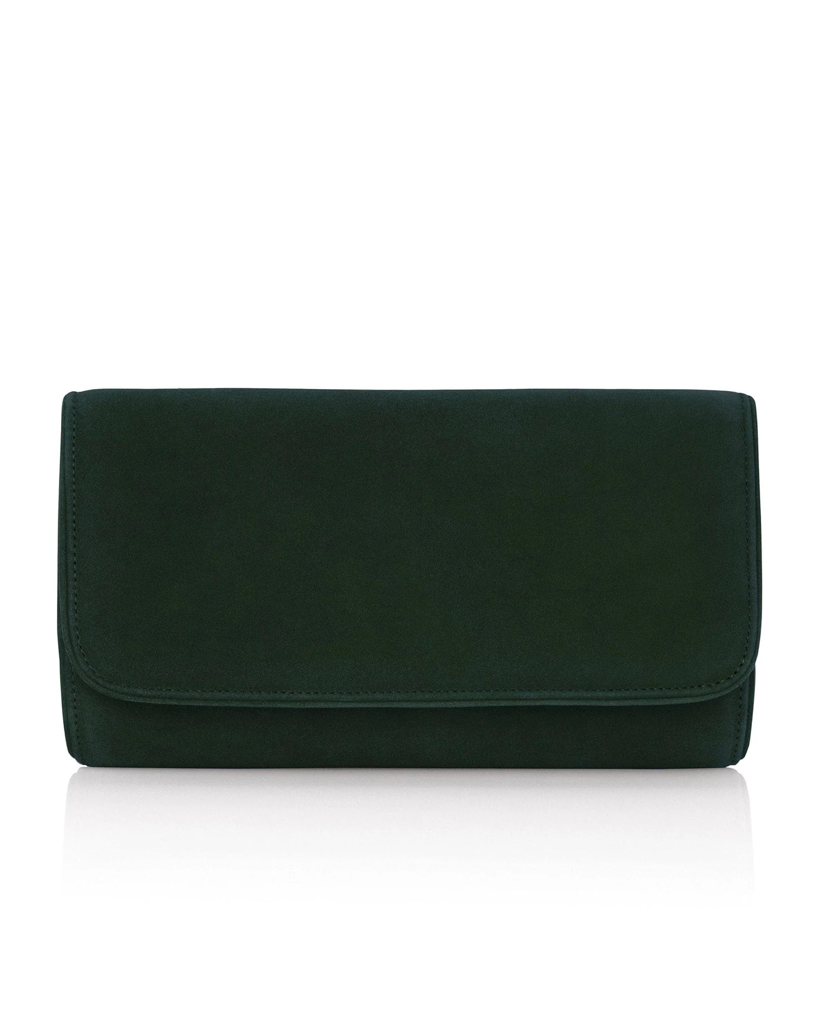 Natasha Greenery Suede
			Clutch Bag | Emmy London