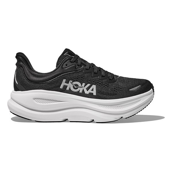 Women's HOKA Bondi 9 Running Shoes sneakers-athletic-shoes 9.5 Wide Black/White | Scheels