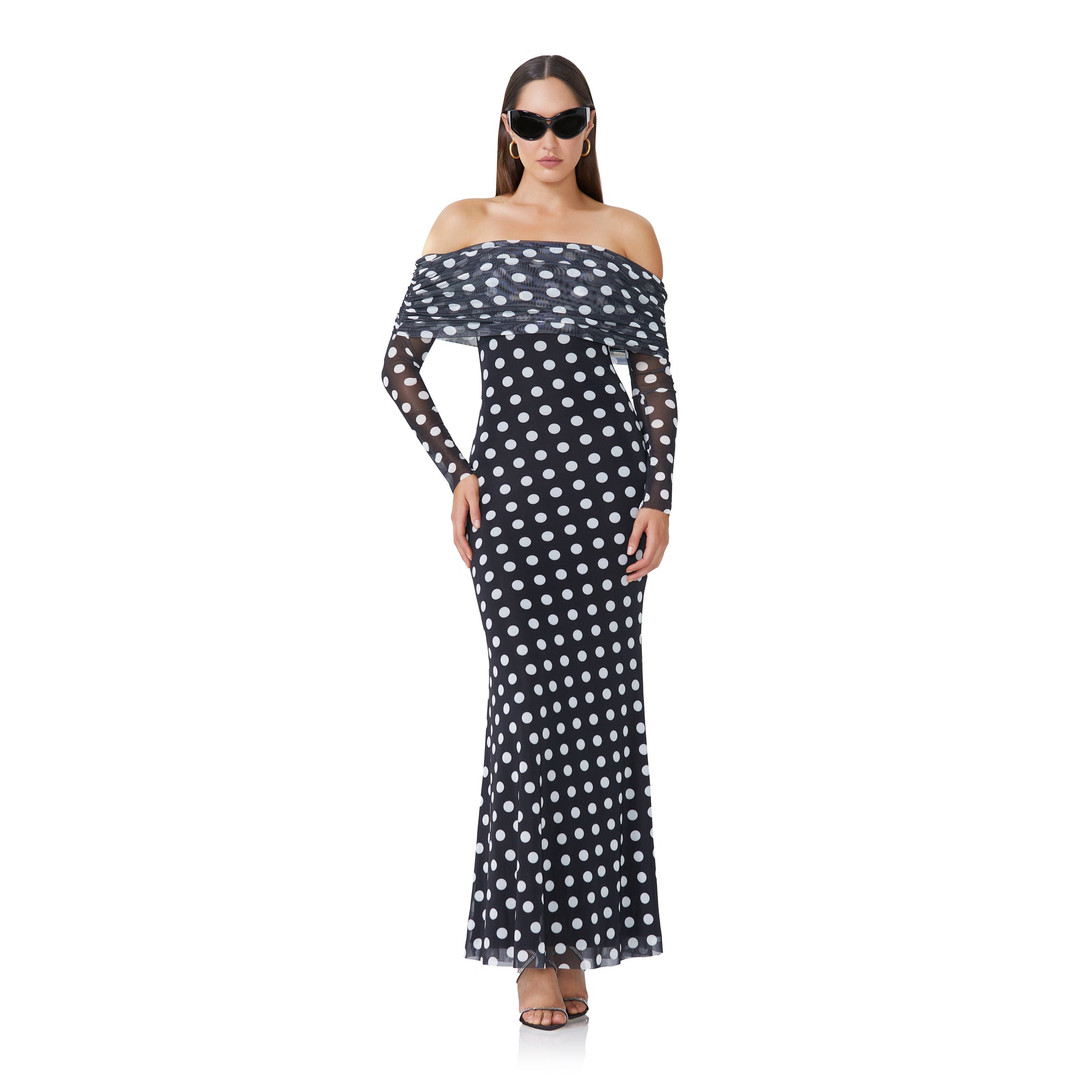 Thelma Maxi Dress - Diagonal Dot | ShopAFRM