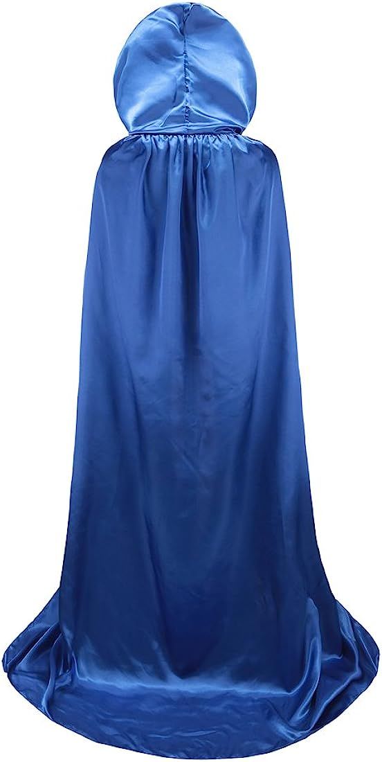 TULIPTREND Full Length Hooded Cloak Velvet Halloween Costume Cape Cosplay Party Cloak For Men And... | Amazon (US)
