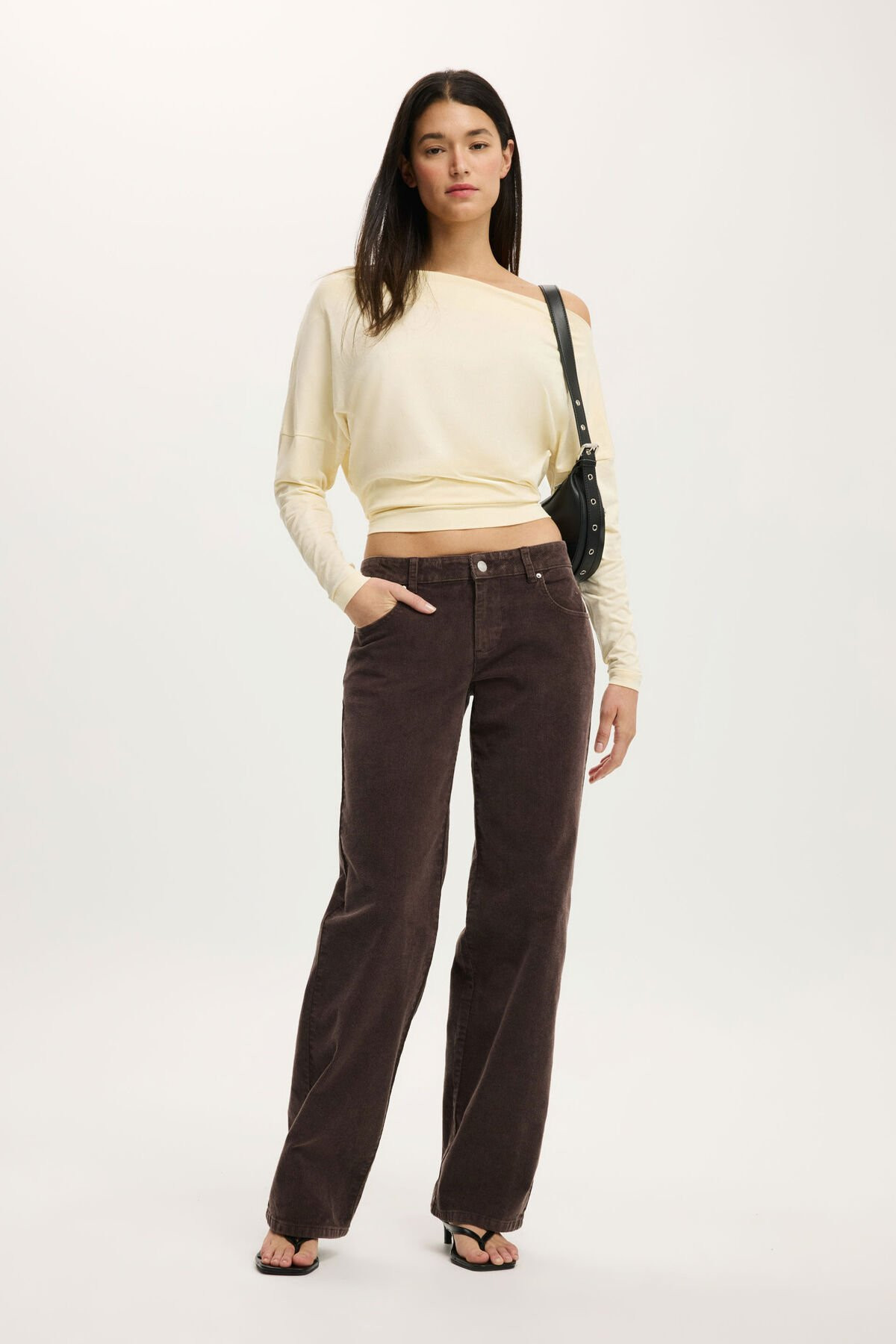Low Rise Straight Cord Pant | Cotton On (US)