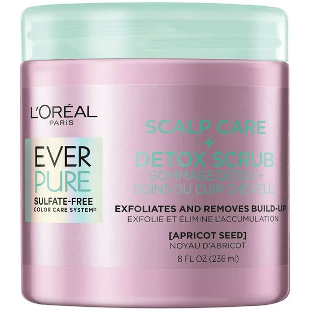 L'Oreal Paris EverPure Color Care System Scalp Care + Detox Scrub, 8 fl oz - Walmart.com | Walmart (US)