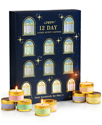 Lovery 12-Pc. Limited-Edition Advent Calendar Aromatherapy Soy Candles Gift Set, Exclusively at M... | Macy's