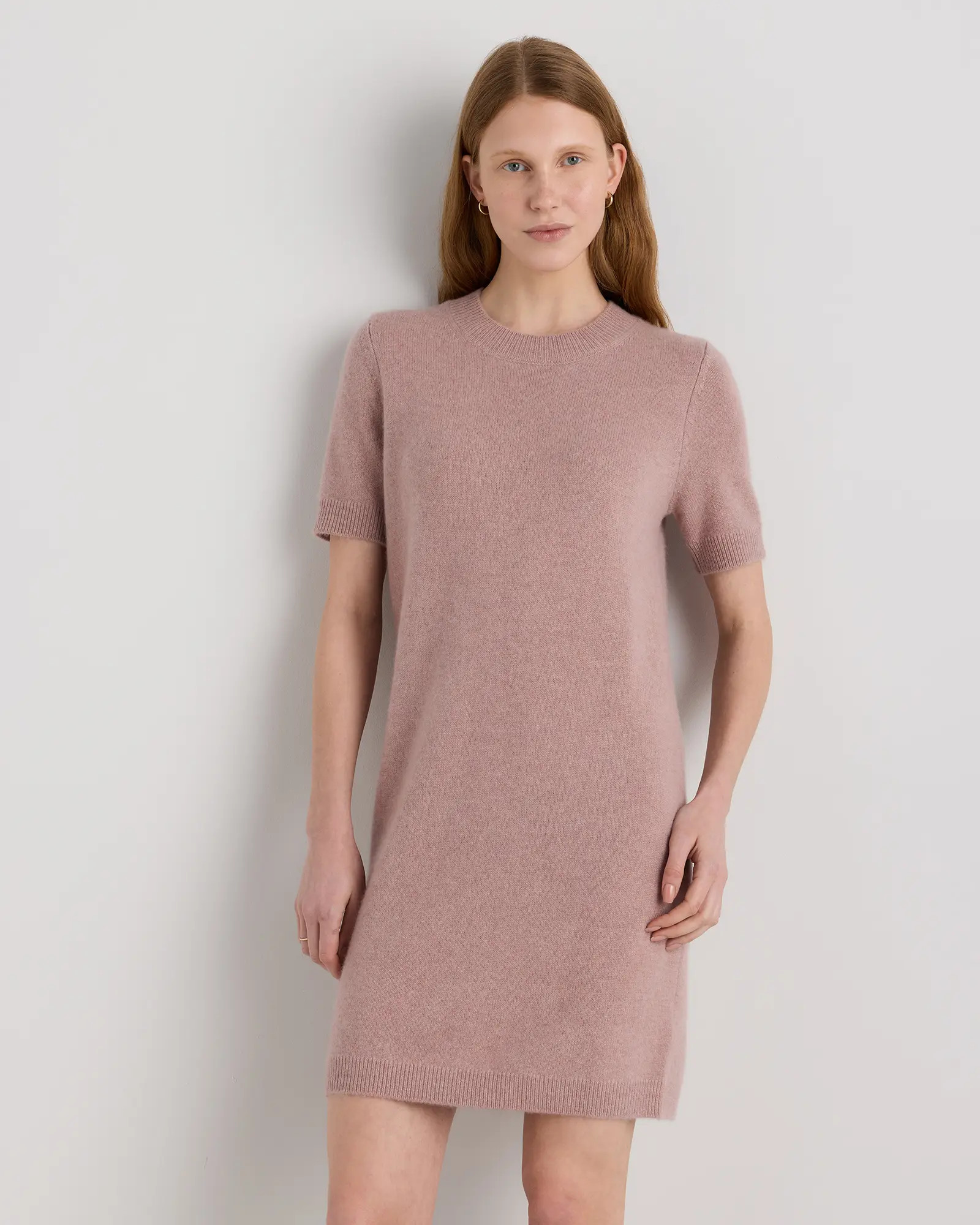 Mongolian Cashmere Short Sleeve Mini Dress | Quince