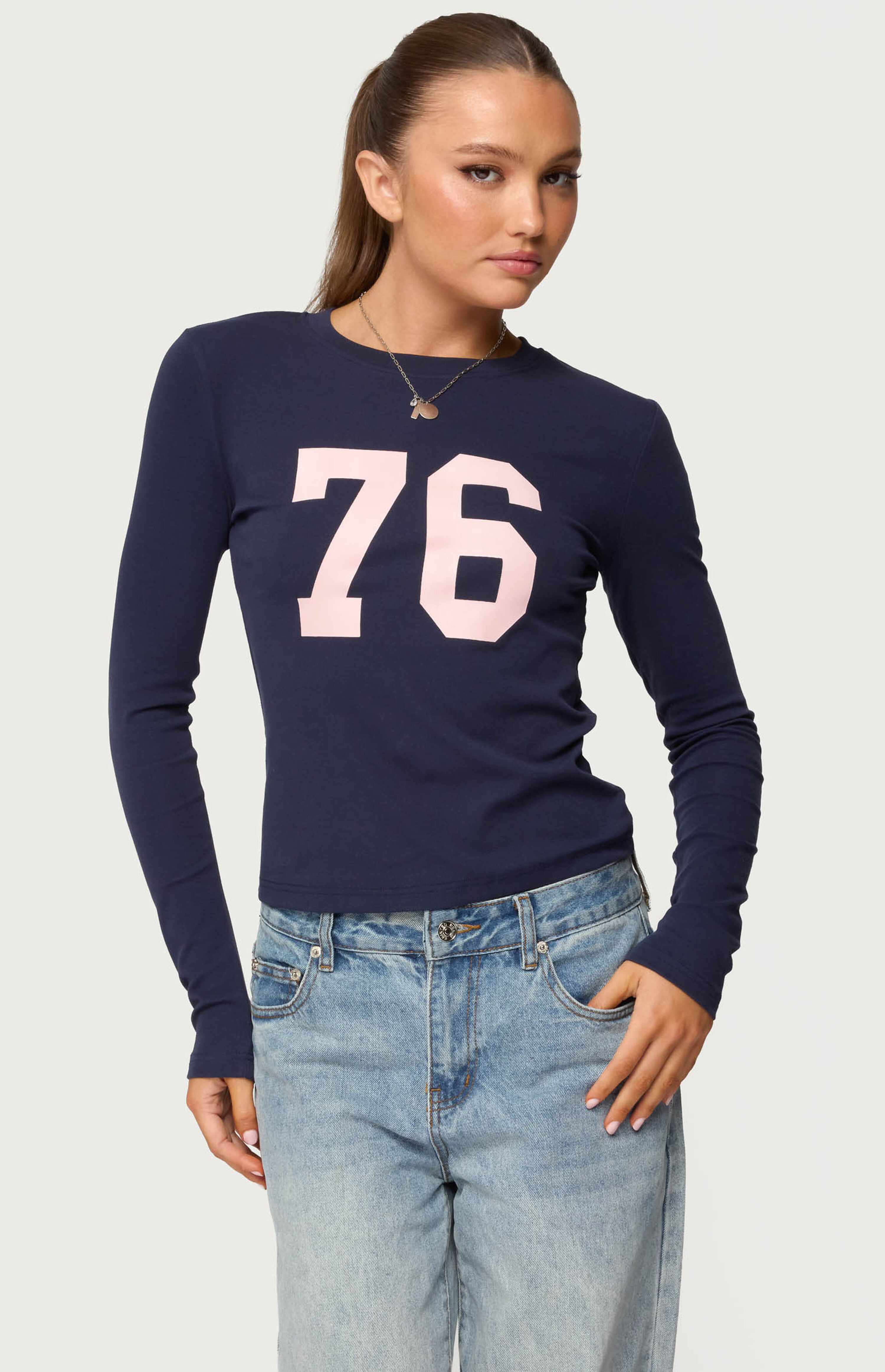 Edikted 76 Long Sleeve T-Shirt | PacSun