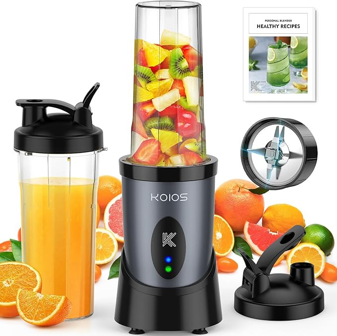 KOIOS Smoothie Blender, 900W Personal Blender for Shakes and Smoothies for Kitchen with 2 No-BPA ... | Amazon (US)