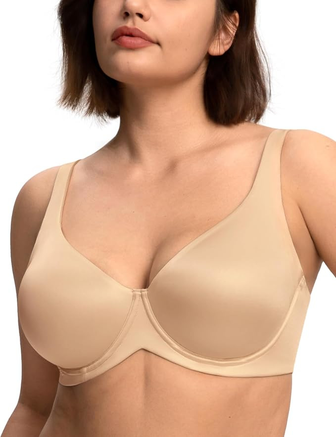 HSIA Minimizer Bras for Women Plus Size Unlined Tshirt Bra for Large Breast | CoolComfort in Summ... | Amazon (US)