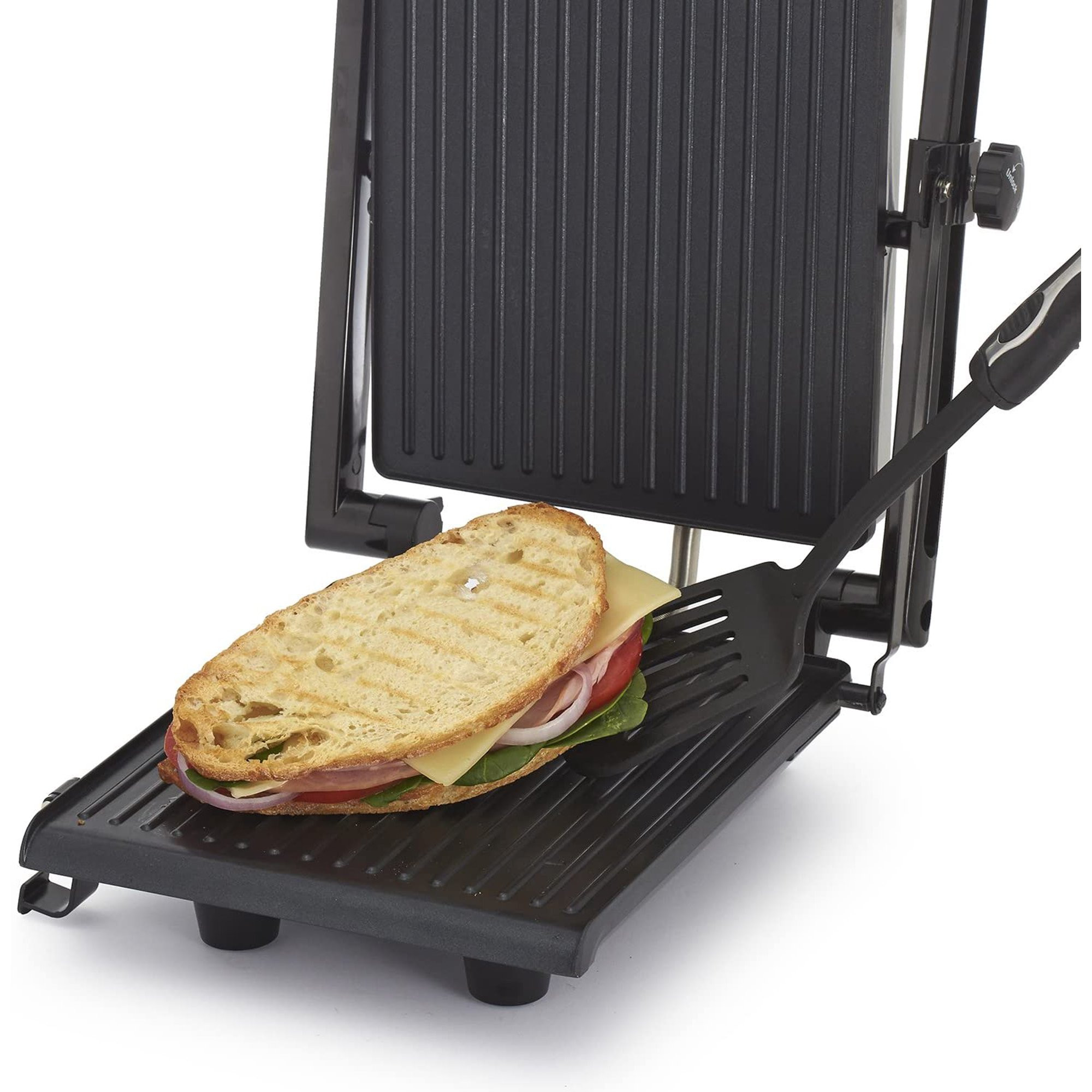 BELLA Electric Panini Press & Sandwich Grill, Polished Stainless Steel, Multifunction Space-Savin... | Walmart (US)