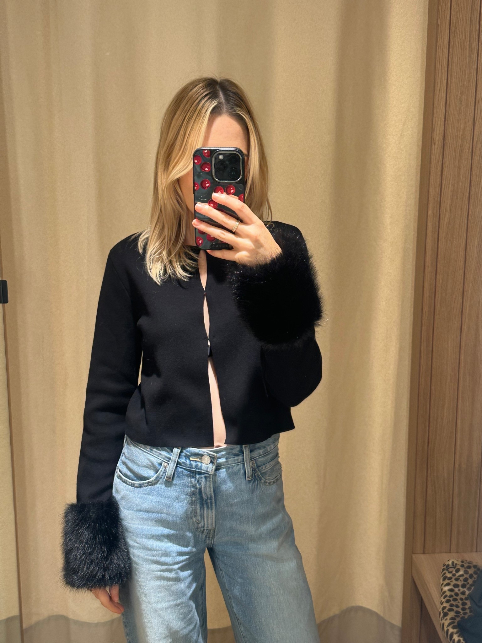 Love this fur cuff cardigan for party wear season - I’m wearing an XS

#LTKfestive #LTKdatenight #LTKwinter