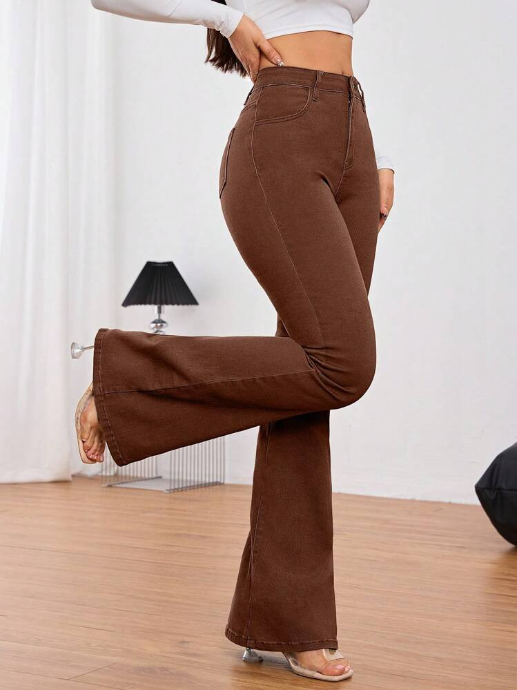 Brown flare  | SHEIN