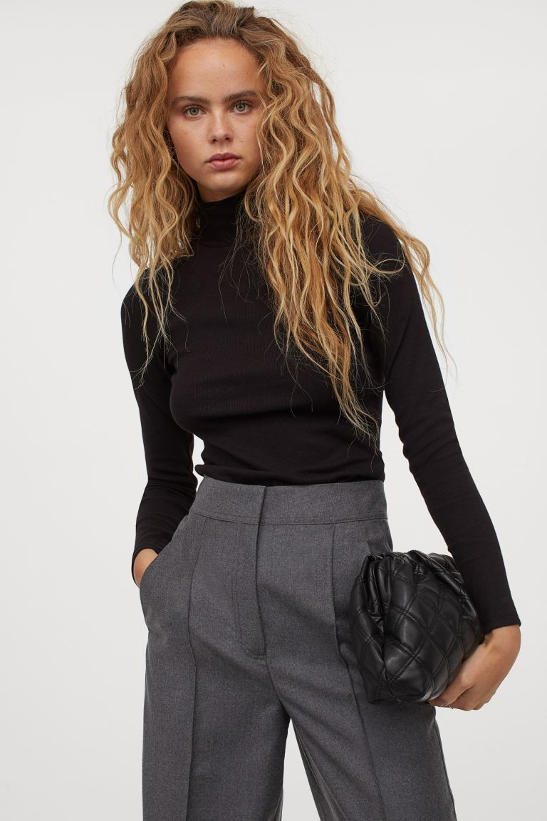 Ribbed Turtleneck Top | H&M (US + CA)